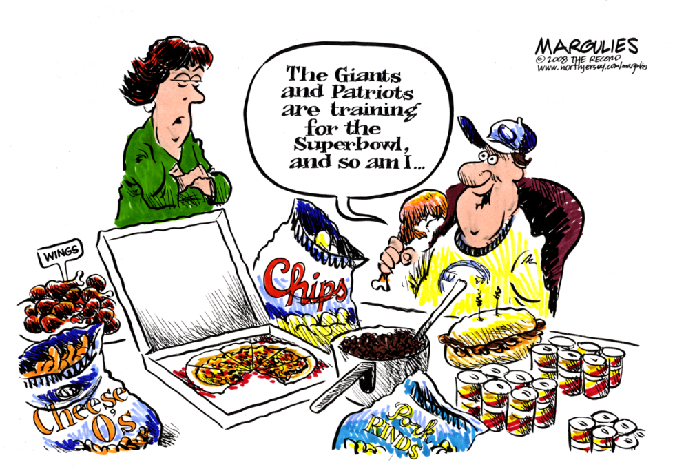 Superbowl munchies color