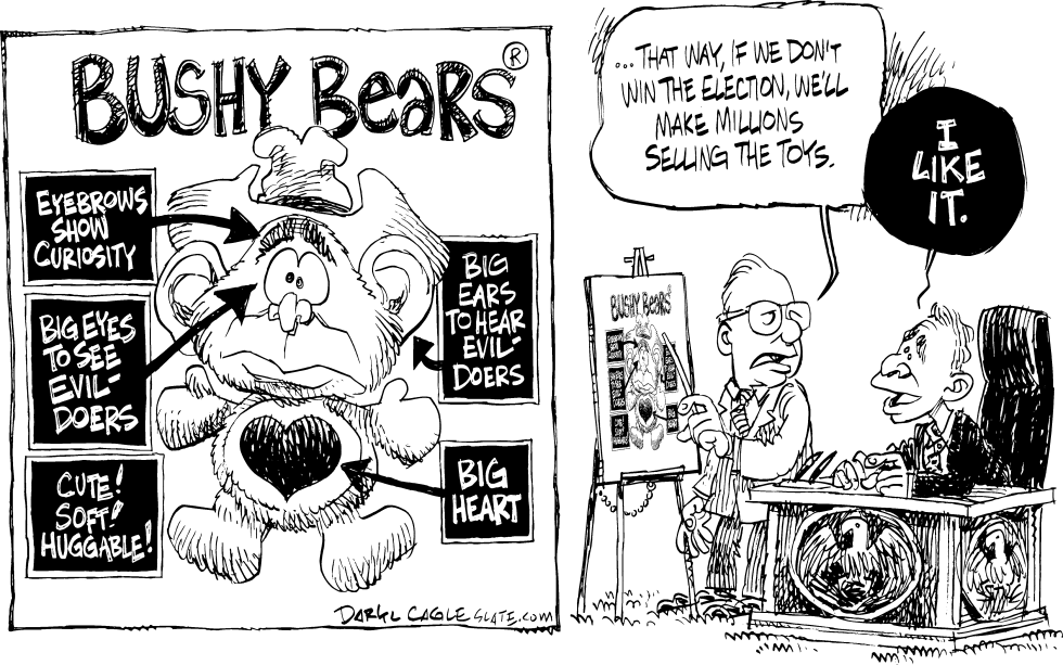  BUSHY BEARS by Daryl Cagle