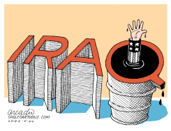 STORM IN AN OIL BARREL   by Arcadio Esquivel