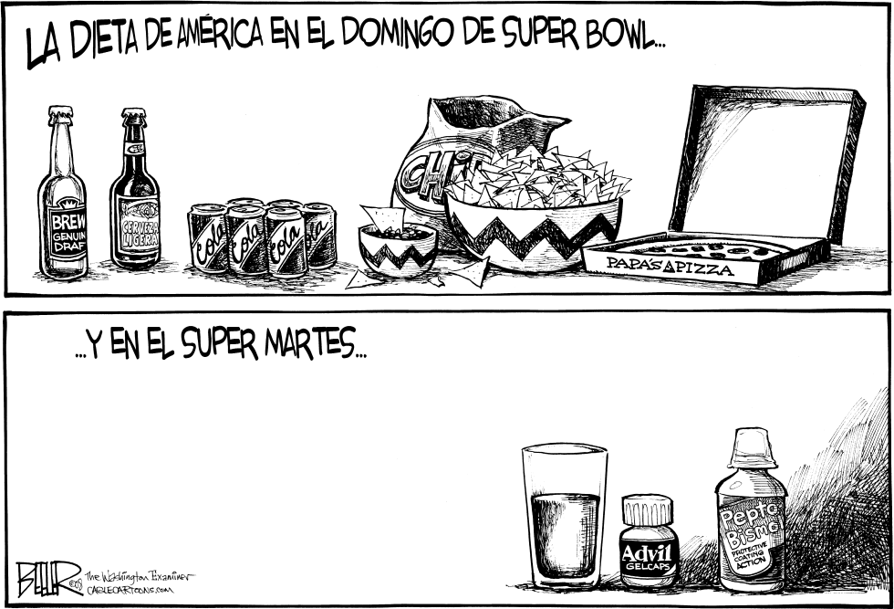  DIETA DEL SUPER MARTES by Nate Beeler