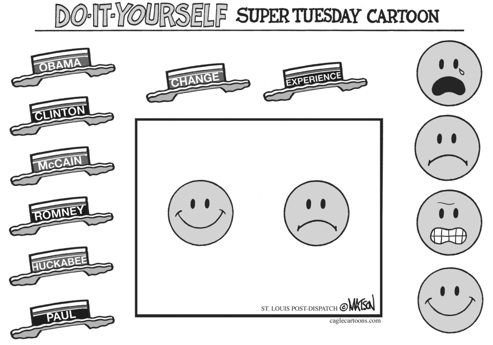 Do-It-Yourself Super Tuesday Cartoon