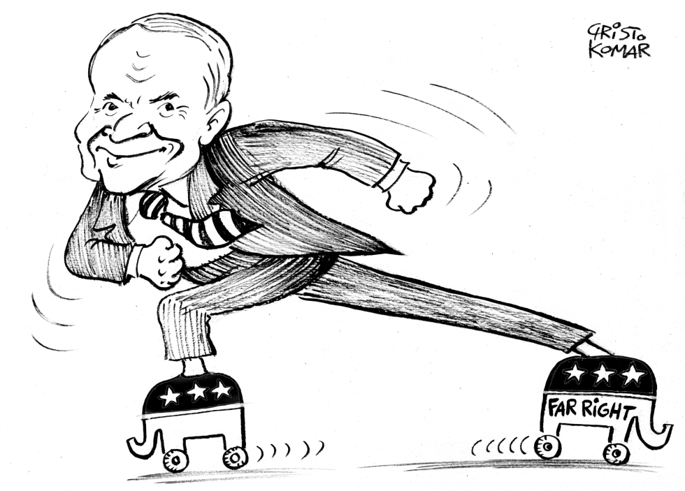 McCain roller skating -B&W