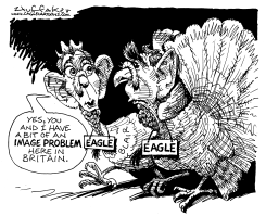 BLAIR AND BUSH by Sandy Huffaker
