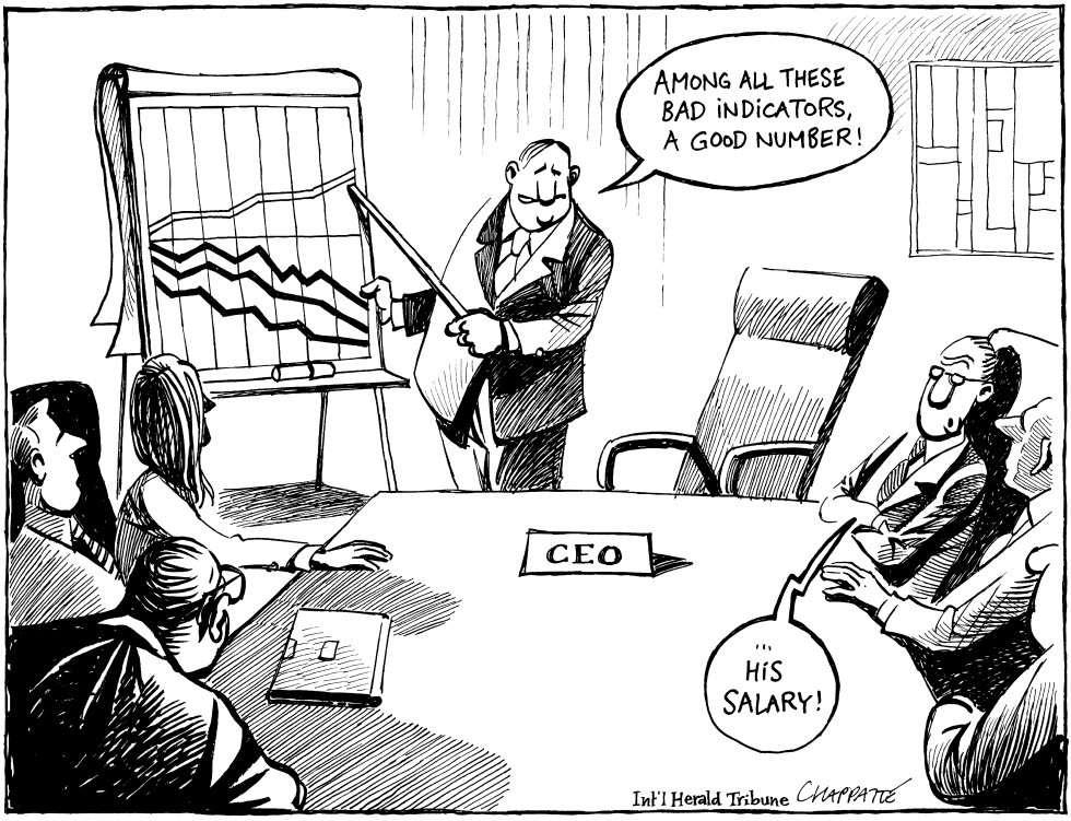  CEOS COMPENSATION by Patrick Chappatte