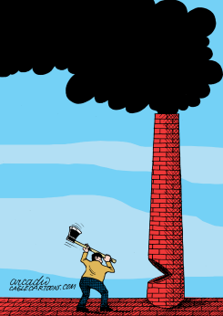 FIGHT AGAINST POLLUTION   by Arcadio Esquivel