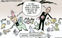 HERDING SUPERDELEGATES  by Mike Keefe
