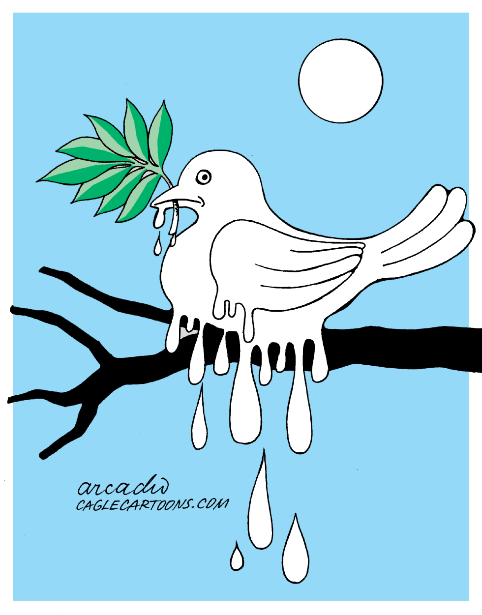 Melting Dove -- COLOR
