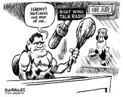 MCCAIN AND THE RIGHT WING by Jimmy Margulies