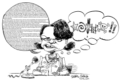 CONDI RICE TESTIMONY by Daryl Cagle