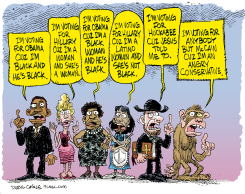 WHO TO VOTE FOR by Daryl Cagle