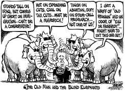 OLD MAN THE BLIND ELEPHANTS by John Trever