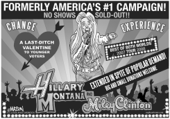 HILLARY COURTS THE YOUTH VOTE by R.J. Matson