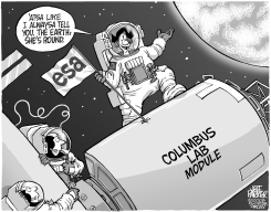 COLUMBUS IN SPACE by Jeff Parker