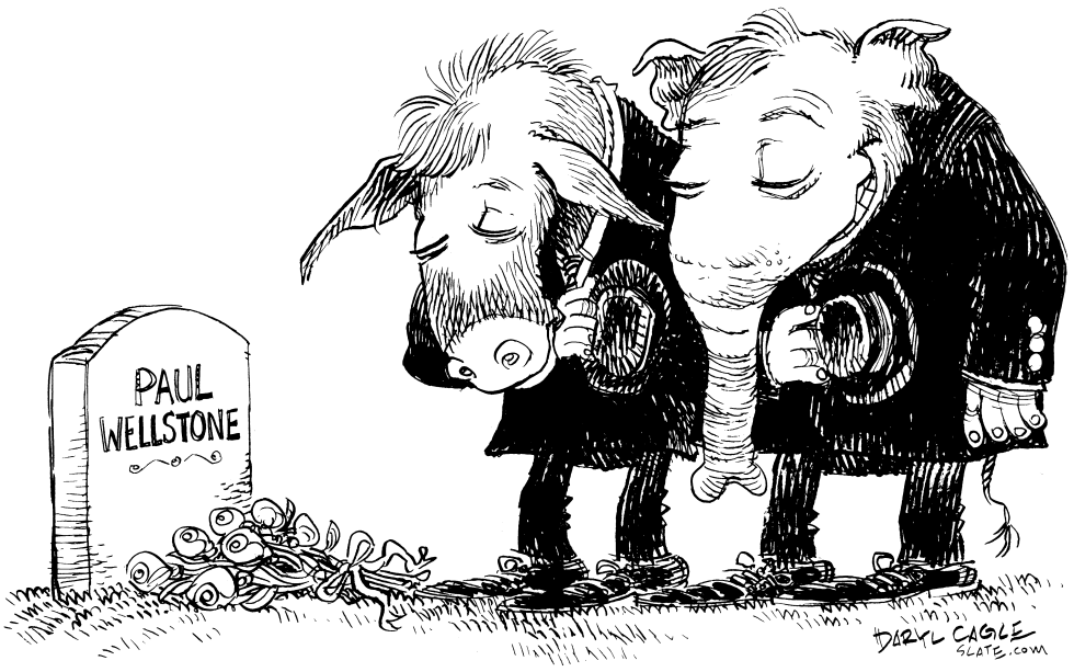  PAUL WELLSTONE OBIT by Daryl Cagle