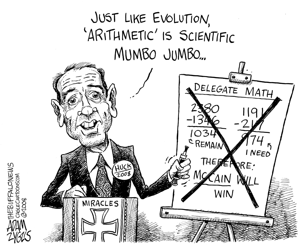  HUCKABEE CAMPAIGN by Adam Zyglis