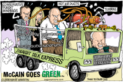 MCCAIN GOES GREEN  by Monte Wolverton