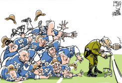CASTRO LLEGA A LA META /  by Pat Bagley