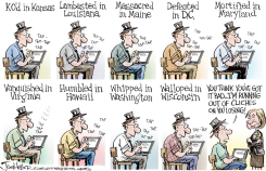 HILLARYS LOSES by Joe Heller
