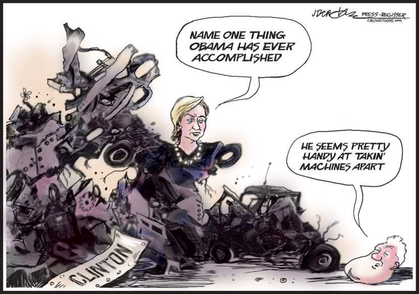 Obama destroys Clinton Machine