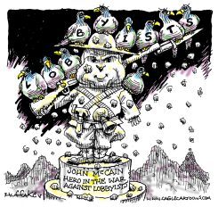 MCCAIN AND LOBBYISTS by Sandy Huffaker