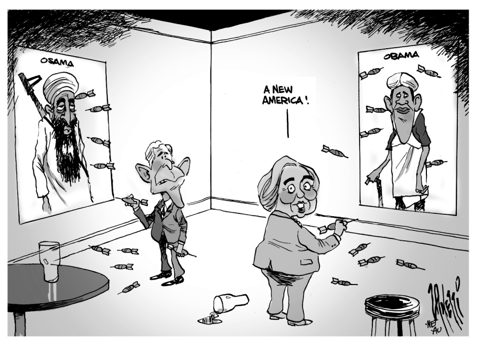 Hillary slurs Obama bw