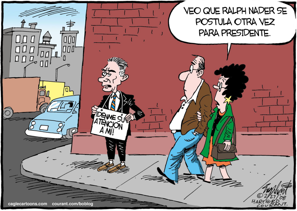  RALPH NADER  by Bob Englehart