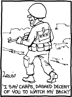 PRINCE HARRY TARGET PRACTICE by Peter Lewis