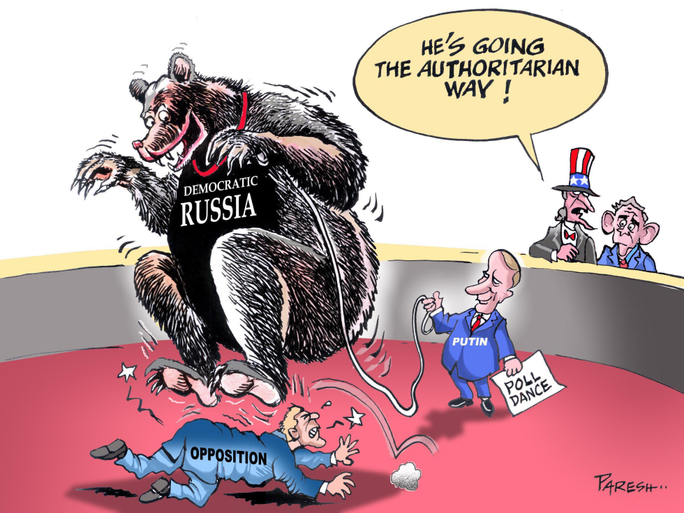 Russian poll dance