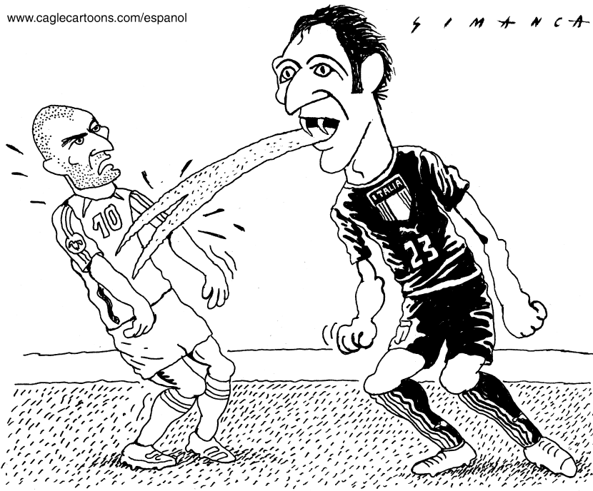 Zidane and Materazzi