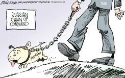 RUSSIAN CHAIN OF COMMAND  by Mike Keefe