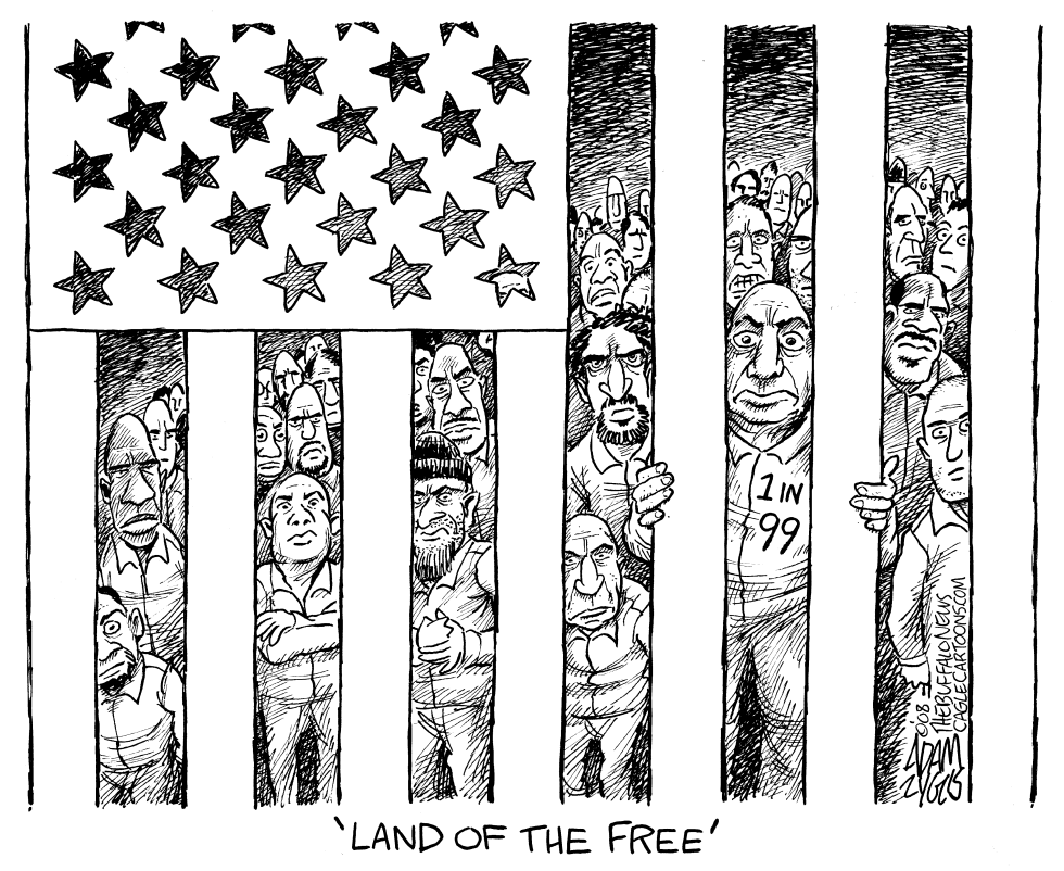  US PRISON POPULATION by Adam Zyglis