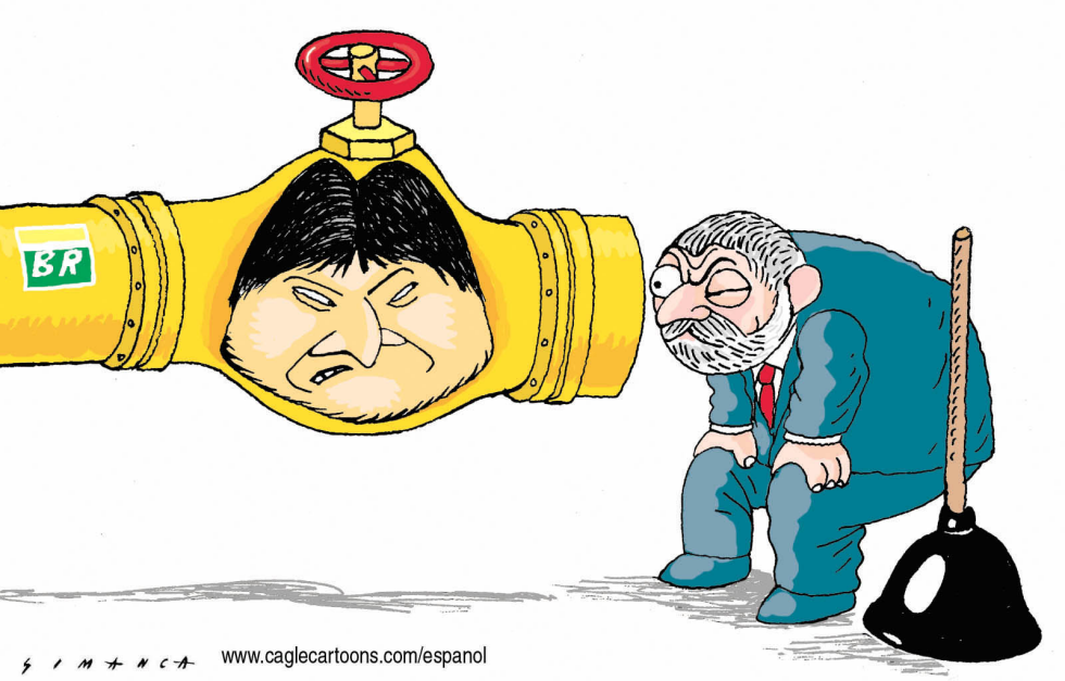 Evo, Lula da Silva, and Gas -- COLOR