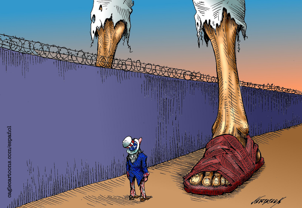 Immigrants Across the Border COLOR