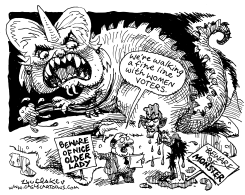 MONSTER HILLARY by Sandy Huffaker