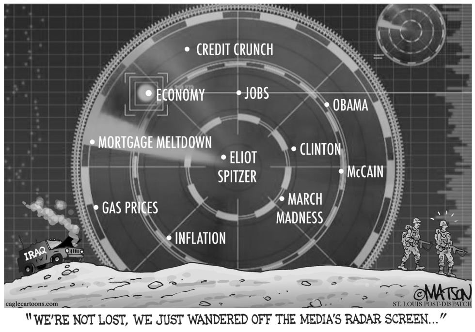  IRAQ OFF MEDIA RADAR SCREEN by RJ Matson