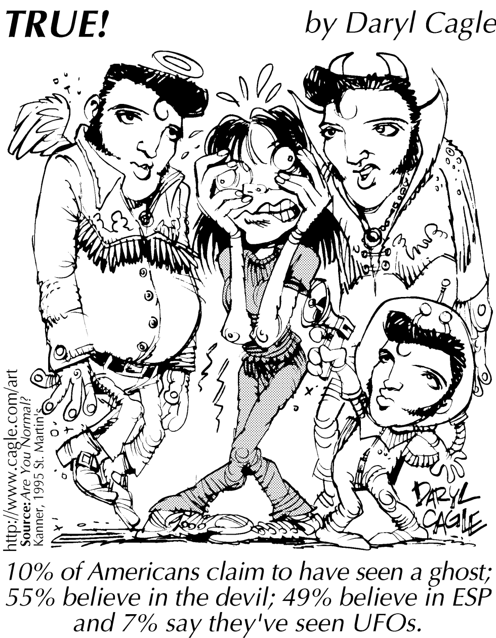  TRUE ELVIS FACTS by Daryl Cagle