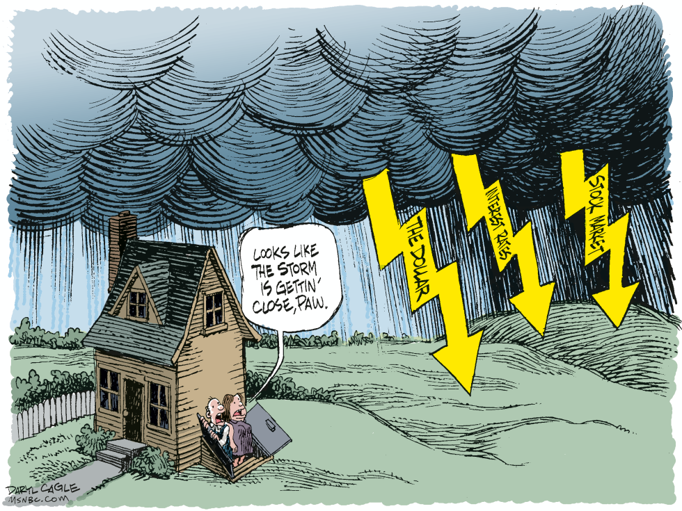  ECONOMIC STORM  by Daryl Cagle