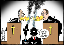 EVIL MINISTERS ON BOTH SIDES  by Bob Englehart