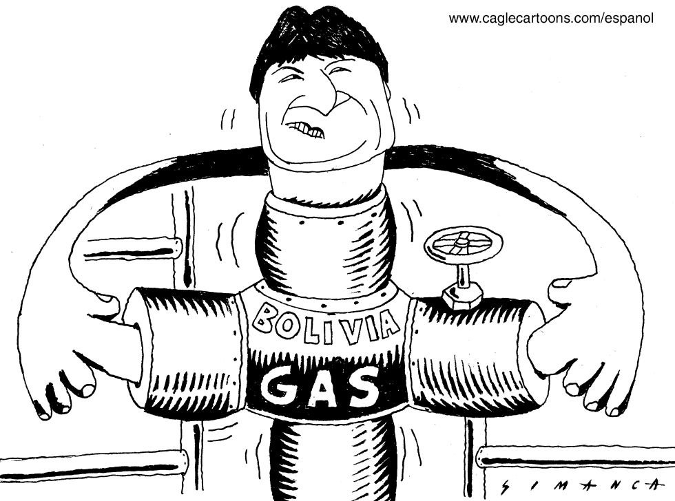  EVO MORALES AND GAS by Osmani Simanca