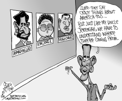 EXPLAINING REV. WRIGHT BW by Gary McCoy