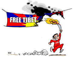 FREE TIBET by Frederick Deligne