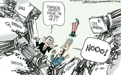 BUSH ON FINANCIAL CRISIS  by Mike Keefe