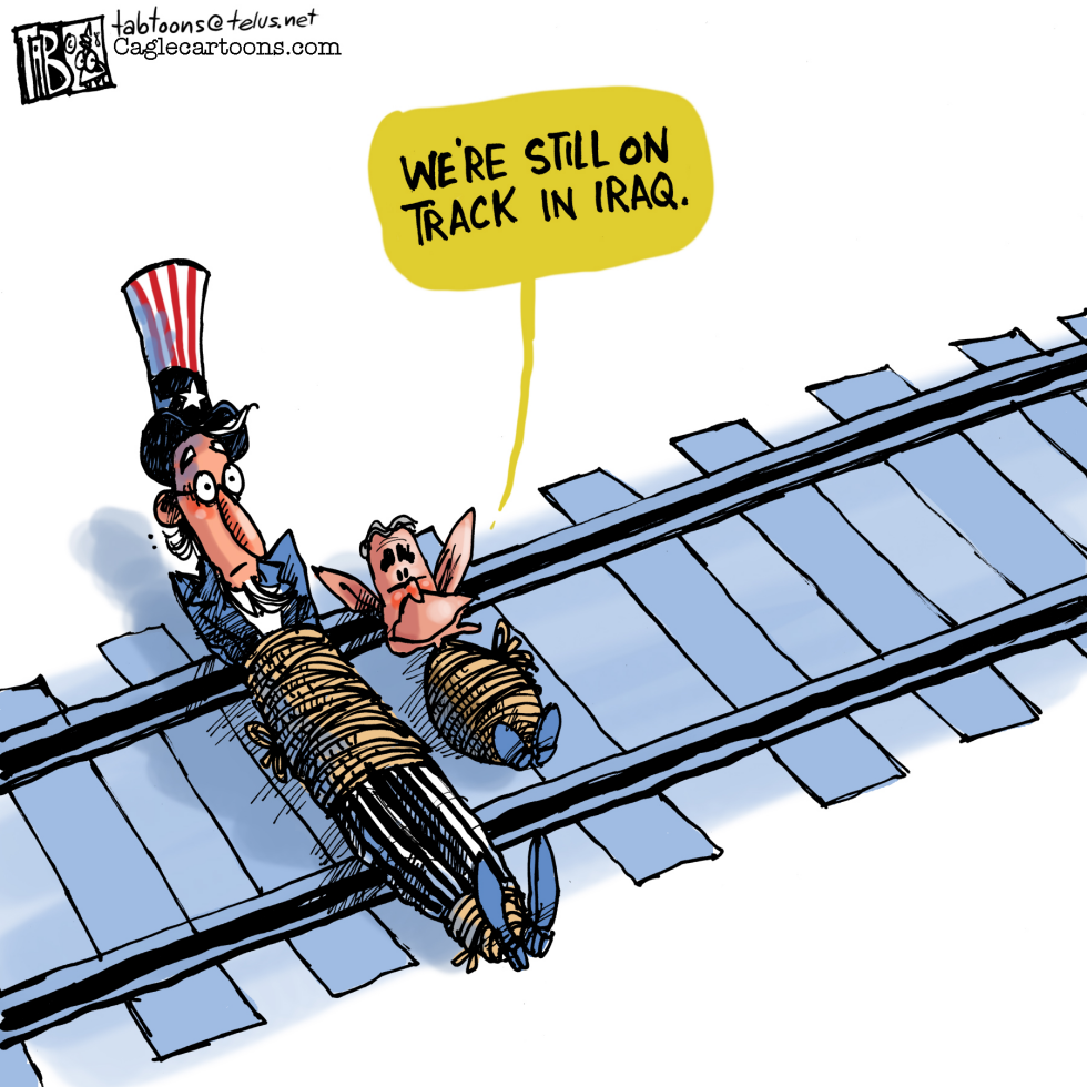 On track in Iraq COLOR