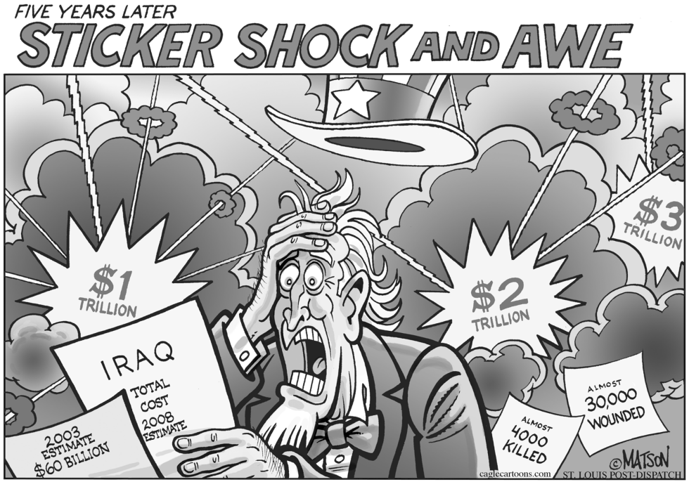  STICKER SHOCK AND AWE by RJ Matson