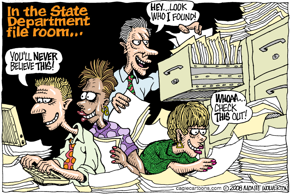 In the State Department File Room COLOR