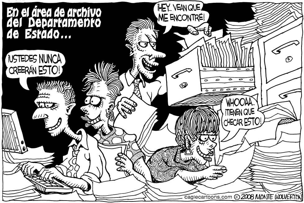 En el Area de Archivo del Departamento de Estado
