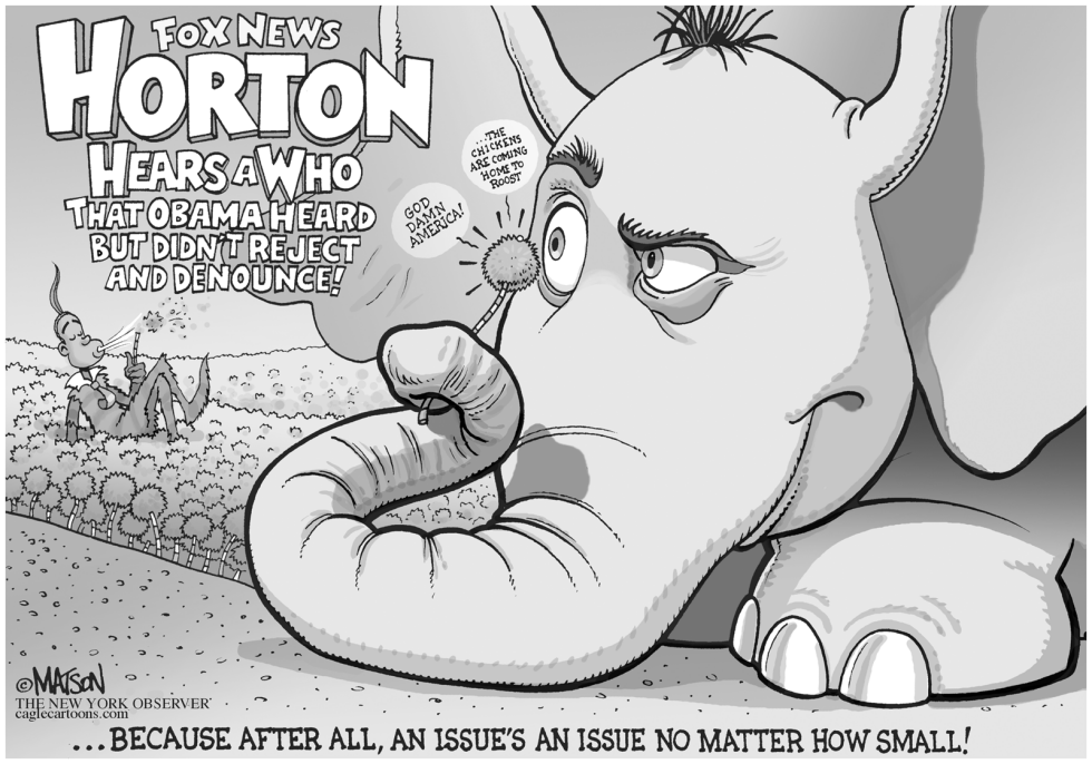  HORTON HEARS A WHO THAT OBAMA HEARD by RJ Matson