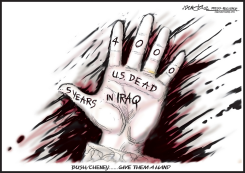 BUSH/CHENEYGIVE EM A HAND  by J.D. Crowe