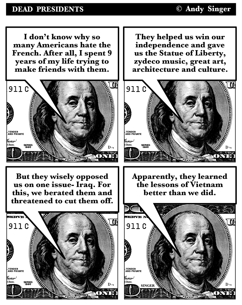 Ben Franklin discusses French Relations
