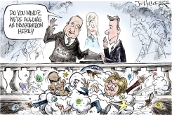 DEMOCRATIC INFIGHTING by Joe Heller